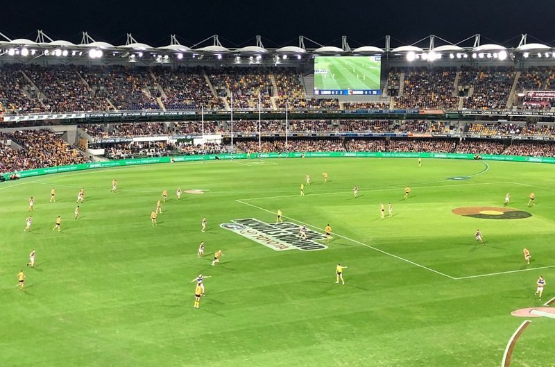 Brisbane Cricket Ground Seating Map with Seat Numbers and Rows
