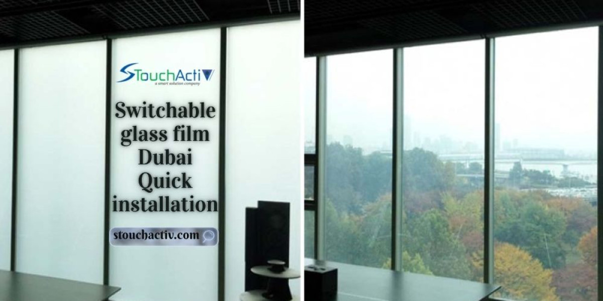 Switchable glass film dubai Quick installation