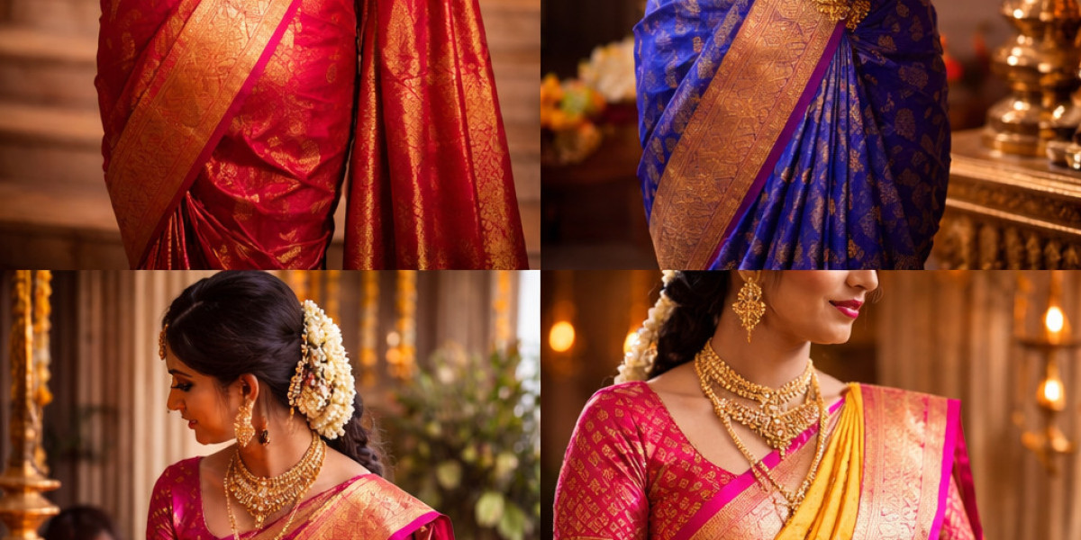 Kanjivaram Saree for Bride: South Indian Magnificence and Bridal Elegance with Gulbhahar