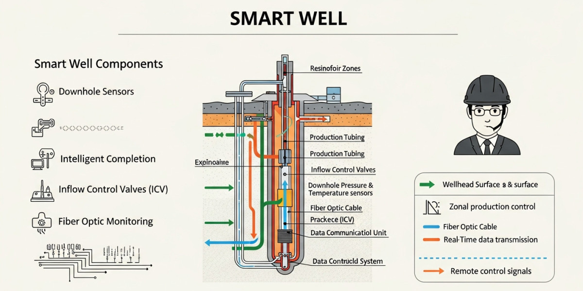 El informe de previsiones del mercado de pozos inteligentes destaca una tasa de crecimiento anual compuesta del 6,6% has